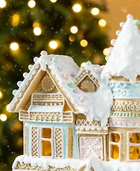 Glitzhome 11.75" Resin Christmas Macaron Village
