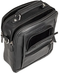 Mancini Men's Buffalo Double Compartment Bag