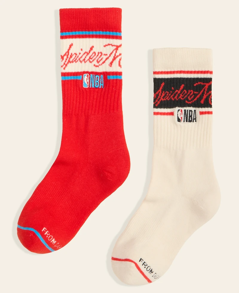 Macy's Marvel X Nba 2-Pk. Spider-Man Knit Socks, Macy's Exclusive