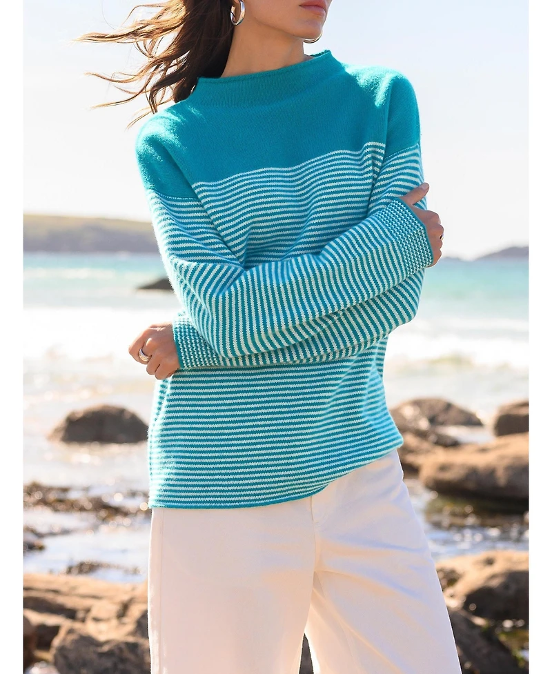 Celtic & Co. Women's Felted Funnel Neck Sweater