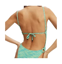 Cotton On Women's Open Back Strapy One Piece Brazilian