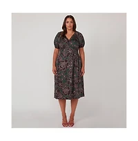Estelle Wildfloral Cotton Midi Dress