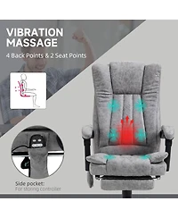 Vinsetto Massage Office Chair, High Back Reclining Desk Chair,