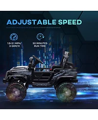 Qaba 12V Ride on Car, Truck w/ 4 Suspension Wheels,