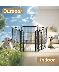 Streamdale Furniture Metal Playpen with Door 31.7"H