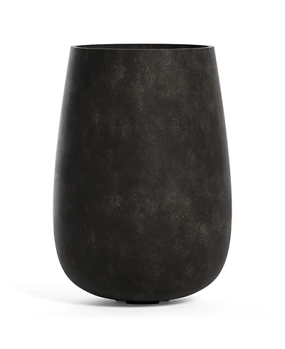 Cosapots Mondo High Tall Planter – Stone Finish Fiberglass Indoor/Outdoor and Weather-Resistant Round D x H