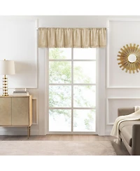 Kate Aurora Lux Living Rod Pocket Pleated Chenille Window Valance