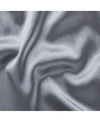 Kate Aurora Basic Faux Silk Rod Pocket Shimmery Sheer Single Window Curtain Panel - in. in