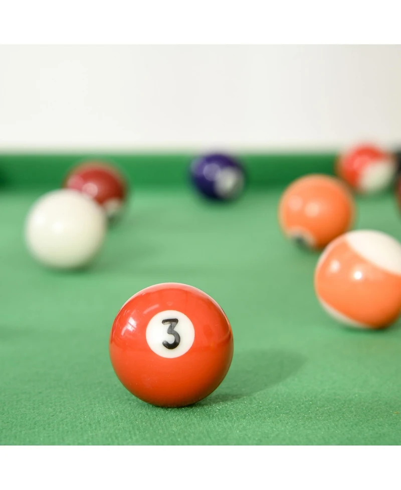 Soozier 40'' Mini Pool Table Set Tabletop Billiards Game, Easy Folding with Cues