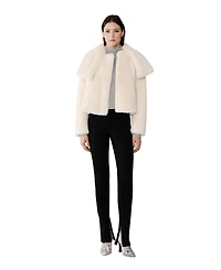 Soia & Kyo Women's Kendell Boxy Jacket With Scarf