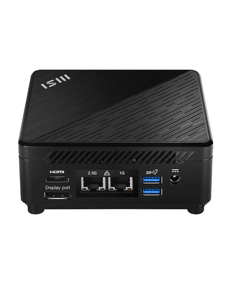 Msi Cubi 5 12M-265US Mini Desktop Computer, Intel Core i7-1255U 1.7GHz, 16GB Ram, 1TB Ssd, Windows 11 Pro, Black