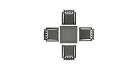 Slickblue 5-Piece Outdoor Dining Set with Square Table and Chairs for Deck or Backyard