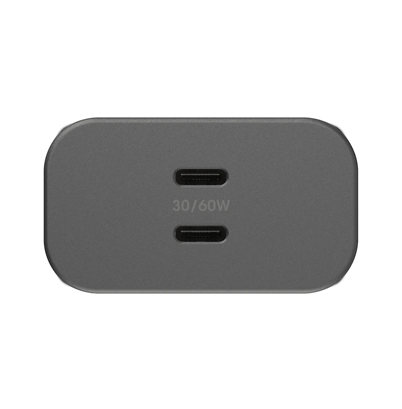 OtterBox Premium Pro 2 Port Usb C Wall Charger 60W-Black