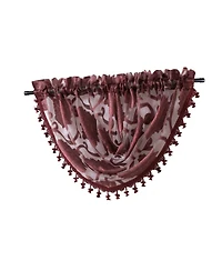 Kate Aurora Organza Sheer Milawi Complete 5 Piece Window Curtain Set