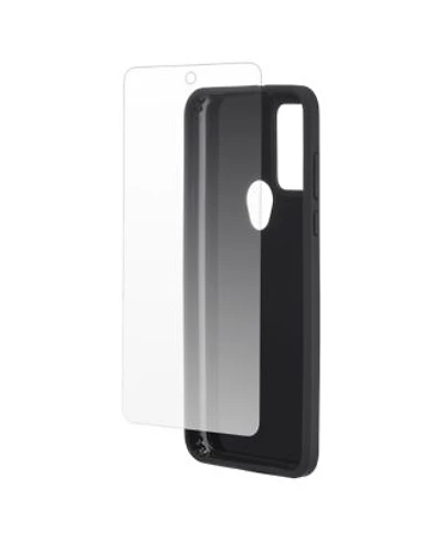 Case Mate Protection Pack Tough Case Glass Screen Protector For Motorola Moto G Play 2023 Black
