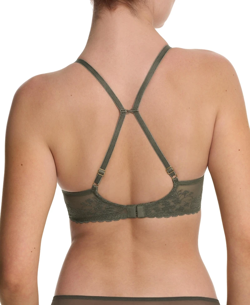 Natori Women's Cherry Blossom Plunge Convertible Contour Underwire Bra
