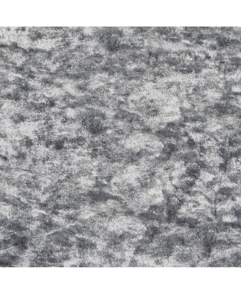 Kate Aurora Park Avenue 2 Piece Criss-Cross Tab Top Velvet Window Curtain Panels - in