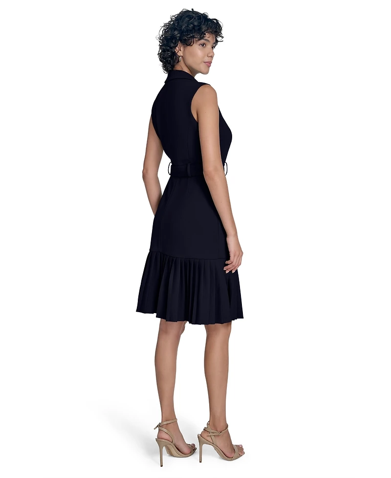 Calvin Klein Women's Collared Sleeveless Sheath Dress