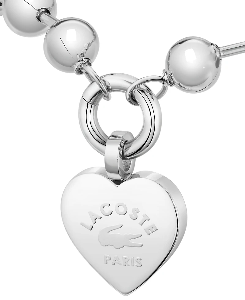 Lacoste Logo Heart Beaded Bracelet