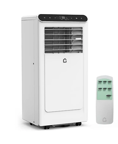 8,000 Btu Portable Ac, Quiet Cooling Unit with Dehumidifier & Fan, 24H Timer, for 350 Sq.Ft Rooms