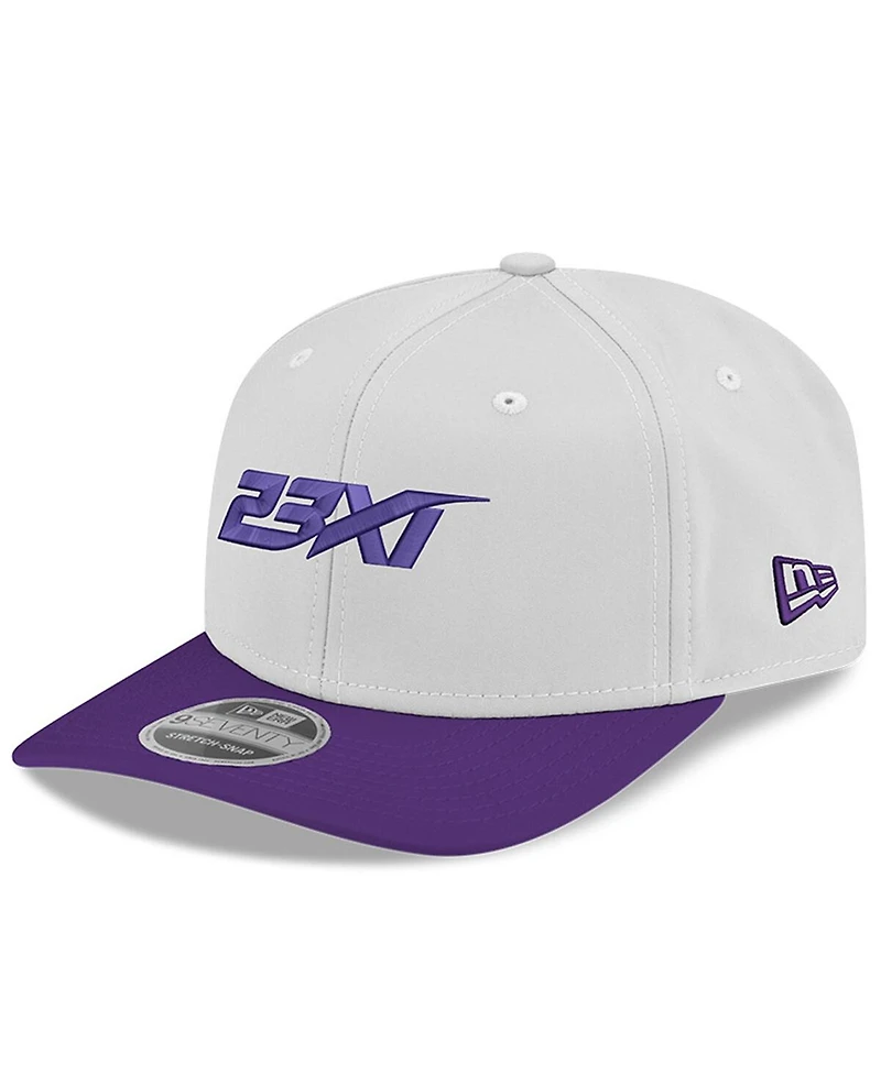 New Era Men's White/Purple 23XI Racing 9SEVENTY Team Adjustable Hat