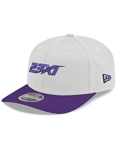 New Era Men's White/Purple 23XI Racing 9SEVENTY Team Adjustable Hat
