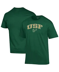 Champion Men's Green South Florida Bulls Arch Over Logo T-Shirt