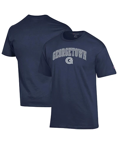 Champion Men's Navy Georgetown Hoyas Arch Over Logo T-Shirt