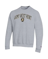Champion Men's Heather Gray Army Black Knights Arch Over Logo Pullover Sweatshirt