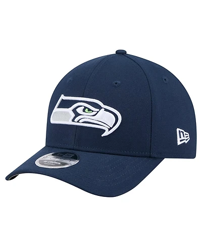 New Era Men's College Navy Seattle Seahawks Team Collection 9FORTY M-Crown Adjustable Hat