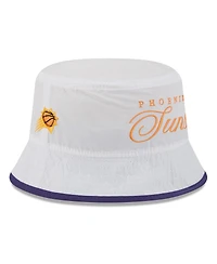 New Era Men's White/Purple Phoenix Suns 2025 Nba Draft Nylon Bucket Hat