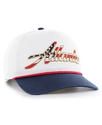 '47 Brand Men's White Atlanta Falcons Patriotic Overhand Hitch Adjustable Hat