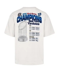 '47 Brand Men's Cream New York Yankees 2000 World Series s Showcase Mvp Foundation T-Shirt