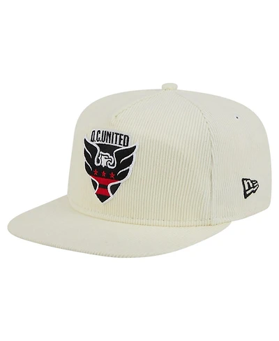 New Era Men's Cream D.c. United 2025 Kickoff Snapback Golfer Hat
