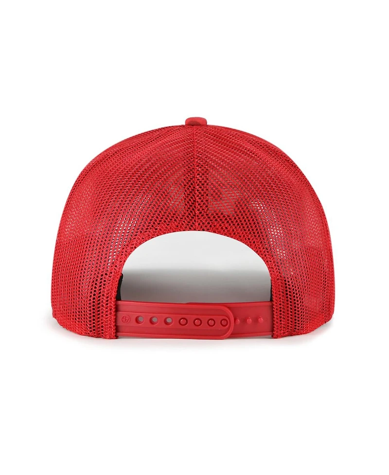 '47 Brand Men's Red Los Angeles Angels Fiji Trucker Adjustable Hat