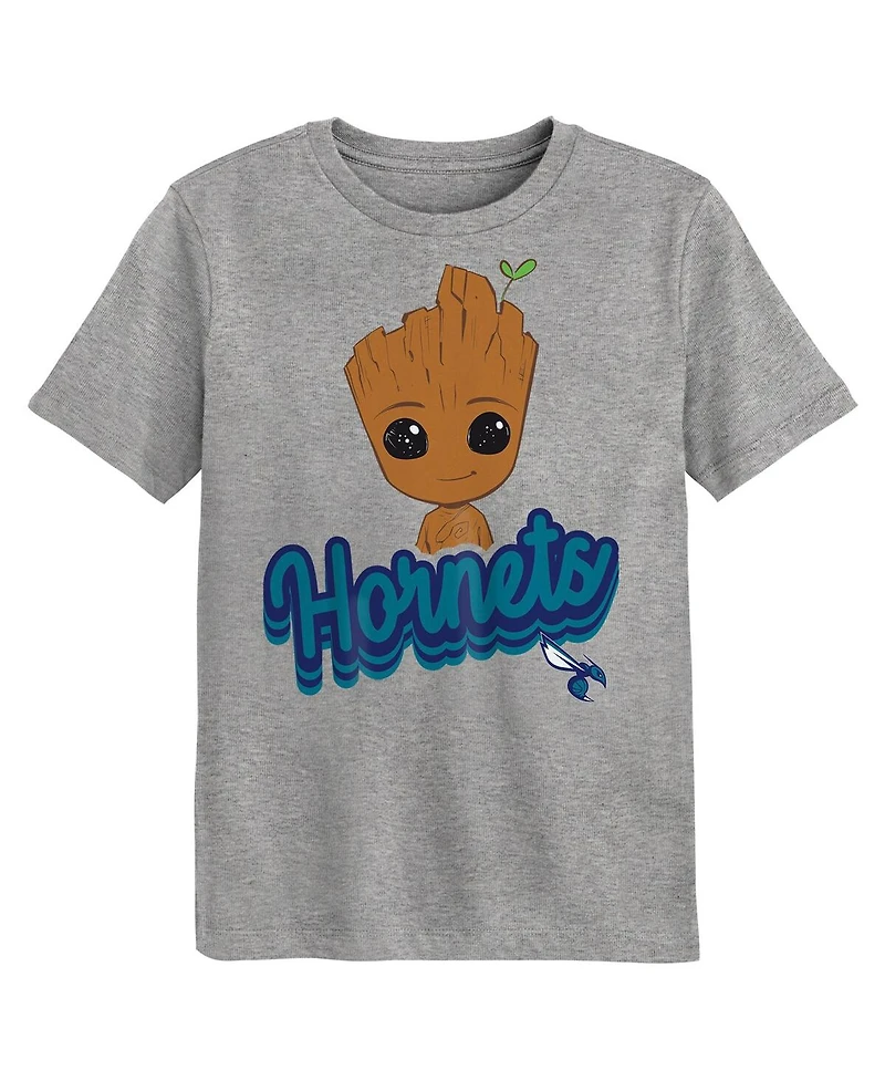Outerstuff Preschool Charlotte Hornets 2-Piece Guardians Of The Galaxy T-Shirt Set