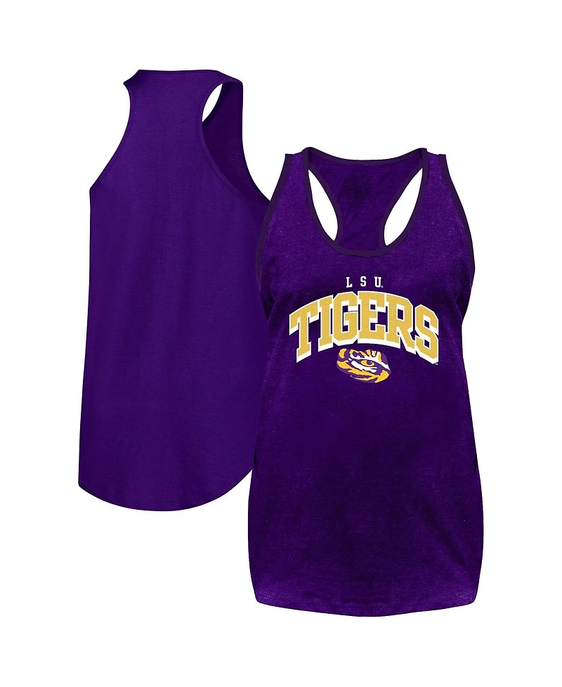 Fanatics Women's Purple Lsu Tigers Plus Arch Tank Top