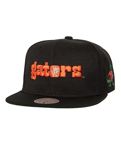Mitchell & Ness Men's Black Florida Gators Triple Play Snapback Hat