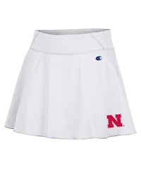 Champion Women's White Nebraska Huskers Tailgate Soft Touch Skort