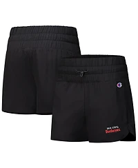 Champion Women's Black Ohio State Buckeyes Tailgate Her Woven Shorts