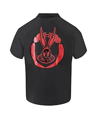 Freeze Max Men's Looney Tunes Bugs Bunny Melted Skeleton Button-Up Shirt