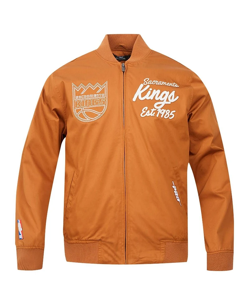 Pro Standard Men's Brown Sacramento Kings Paint The City Full-Zip Jacket