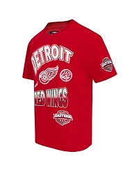 Pro Standard Men's Red Detroit Wings Turn It Up T-Shirt