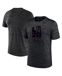 Nike Men's Black LA28 Summer Olympics Team Issue Velocity Performance T-Shirt