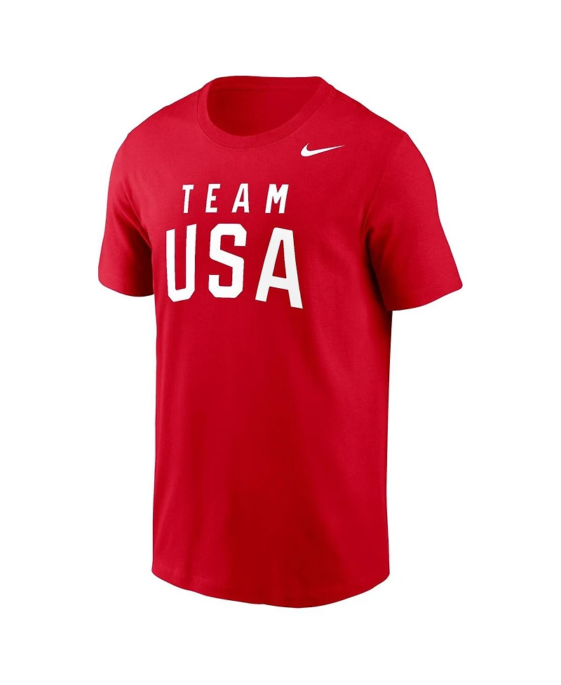 Nike Men's Red Team Usa Olympic Performance T-Shirt
