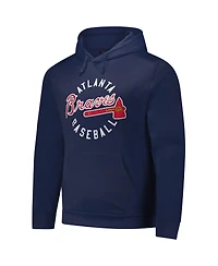 Dunbrooke Men's Navy Atlanta Braves Pullover Hoodie