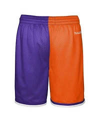 Mitchell & Ness Big Boys and Girls Orange/Purple Phoenix Suns Hardwood Classics Face 5.0 Shorts