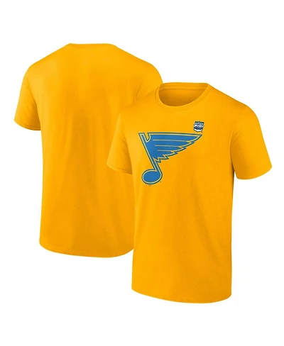 Fanatics Men's Gold St. Louis Blues Primary Logo T-Shirt