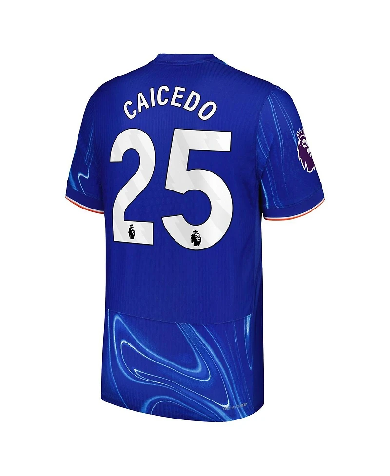 Nike Men's Moises Caicedo Blue Chelsea 2024/25 Home Authentic player Jersey