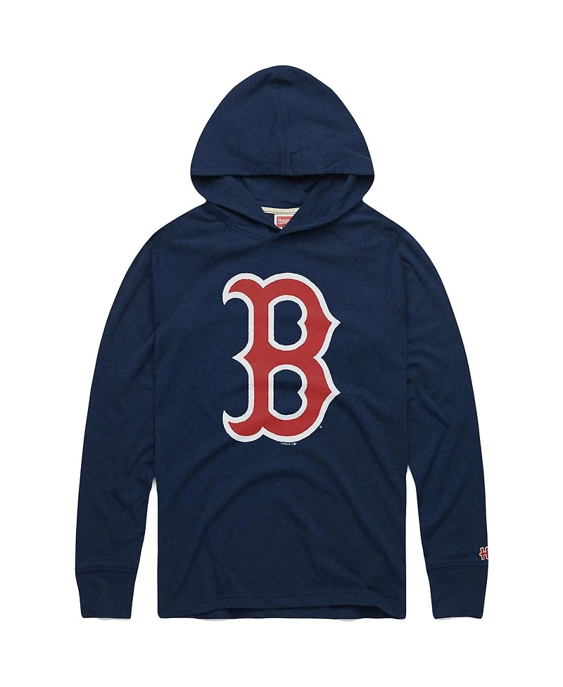 Homage Men's Navy Boston Red Sox Lightweight Raglan Tri-Blend Pullover Hoodie